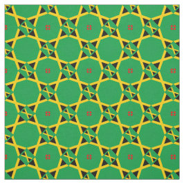 Jamaicaanse vlag en Jamaica Trendy Fabric-mode Stof