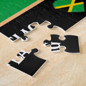 Jamaicaanse vlag en Jamaicaans land / Jamaica Legpuzzel (Zijkant)