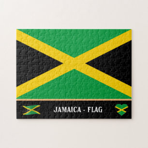 Jamaicaanse vlag en Jamaicaans land / Jamaica Legpuzzel