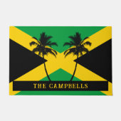 Jamaicaanse vlag familienaam deurmat (Voorkant)