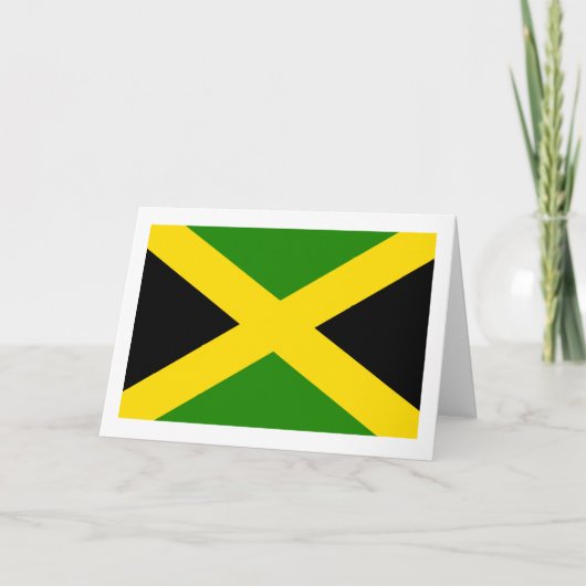 Jamaicaanse vlag feestdagen kaart (Voorkant)