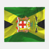 Jamaicaanse vlag fleece deken (Voorkant (Horizontaal))