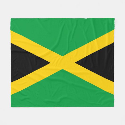 Jamaicaanse vlag fleece deken (Voorkant (Horizontaal))