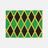 Jamaicaanse vlag fleece gooien deken (Voorkant (Horizontaal))