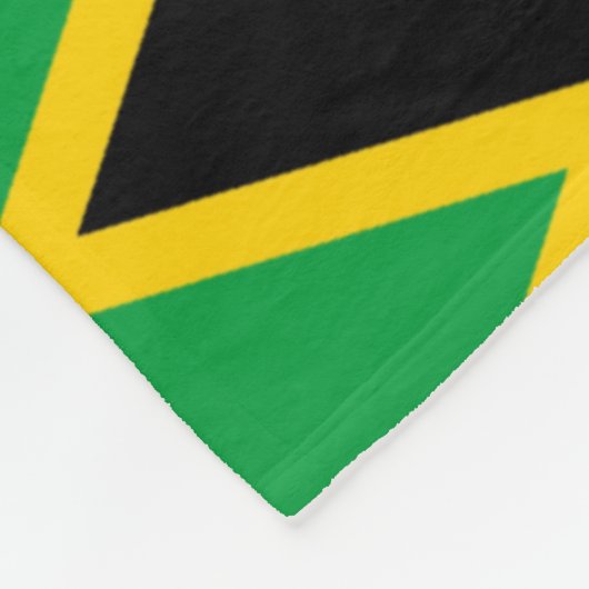 Jamaicaanse vlag fleece gooien deken (Hoek)