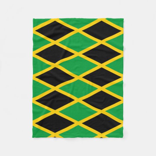 Jamaicaanse vlag fleece gooien deken (Voorkant)