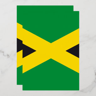 Jamaicaanse vlag folie uitnodiging