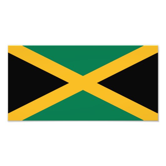 Jamaicaanse vlag foto afdruk (Voorkant)