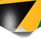 Jamaicaanse vlag foto afdruk (Hoek)