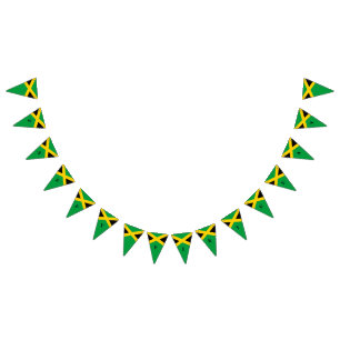 Jamaicaanse vlag Gelukkig Verjaardag Vlaggetjes