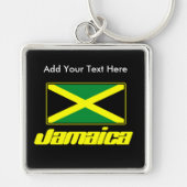 Jamaicaanse vlag, gepersonaliseerde Deluxe Sleutel Sleutelhanger (Voorkant)