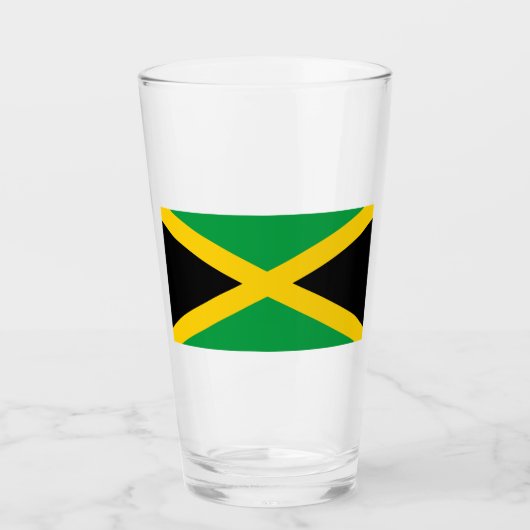 Jamaicaanse vlag glas (Voorkant)