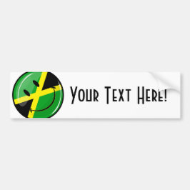 Jamaicaanse vlag glimlachen bumpersticker