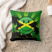 Jamaicaanse vlag glimlachen kussen (Deken)