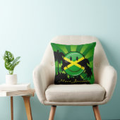 Jamaicaanse vlag glimlachen kussen (Stoel)