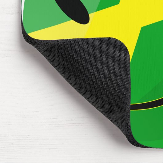 Jamaicaanse vlag glimlachen muismat (Hoek)