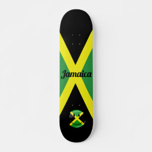 Jamaicaanse vlag glimlachen persoonlijk skateboard