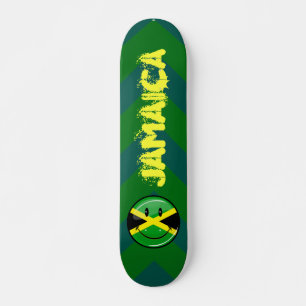 Jamaicaanse vlag glimlachen skateboard