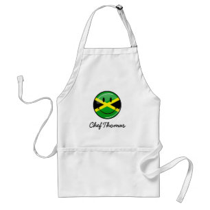 Jamaicaanse vlag glimlachen standaard schort