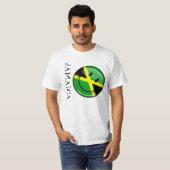 Jamaicaanse vlag glimlachen t-shirt (Voorkant volledig)