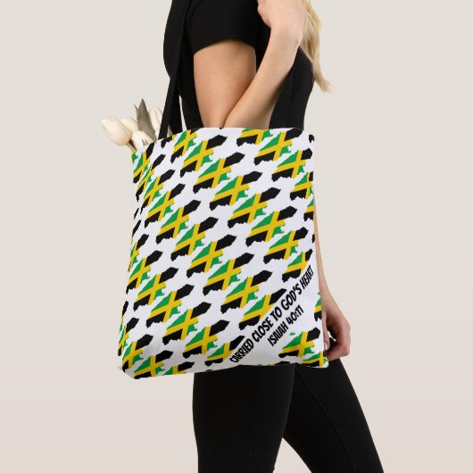 JAMAICAANSE VLAG | Gods hart | Jesaja 40 Tote Bag (Dichtbij)