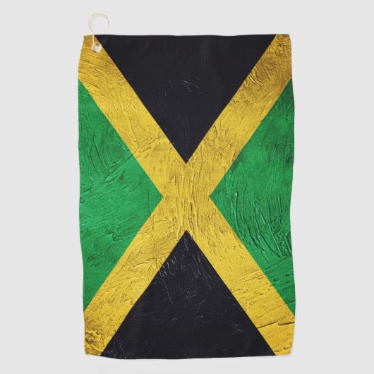 Jamaicaanse vlag golfhanddoek (Voorkant)