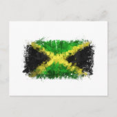 Jamaicaanse vlag Graffiti Briefkaart (Voorkant)
