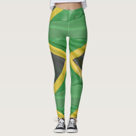 Jamaicaanse vlag groene yoga broek leggings