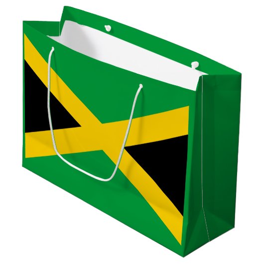 Jamaicaanse vlag groot cadeauzakje (Voorkant Gekanteld)