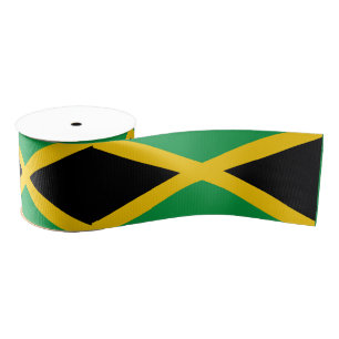 Jamaicaanse vlag grosgrain lint
