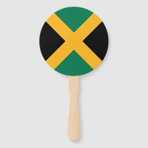 Jamaicaanse vlag handwaaier
