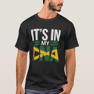 Jamaicaanse Vlag Het is mijn DNA Jamaicaanse worte T-shirt