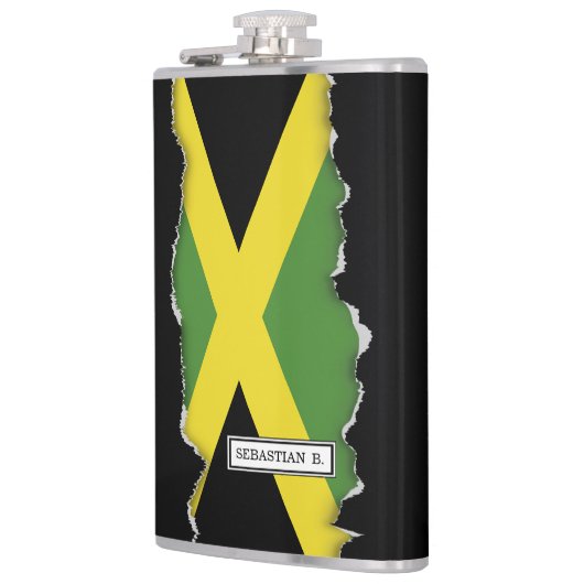 Jamaicaanse vlag heupfles (Links)