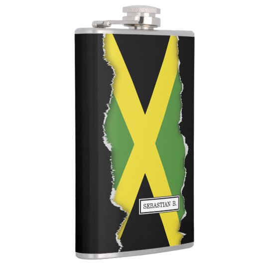 Jamaicaanse vlag heupfles (Rechts)