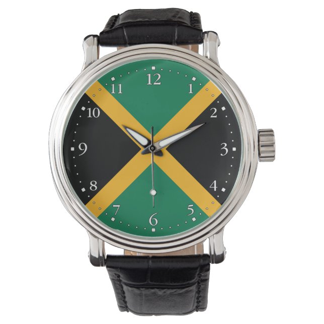 Jamaicaanse vlag horloge (Voorkant)