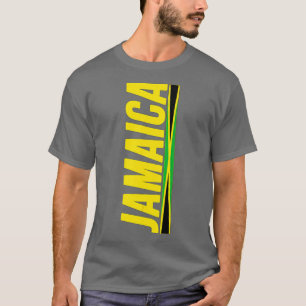Jamaicaanse vlag Jamaica Color Love Gift Souvenir T-shirt