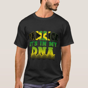 Jamaicaanse vlag Jamaica Het zit in mijn DNA-Manne T-shirt