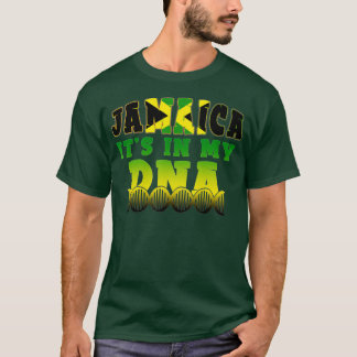 Jamaicaanse vlag Jamaica Het zit in mijn DNA-Manne T-shirt