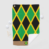 Jamaicaanse vlag & Jamaica, monogrammen sport/Golf Golfhanddoek (Insitu)