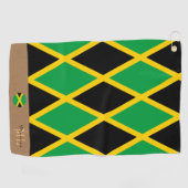 Jamaicaanse vlag & Jamaica, monogrammen sport/Golf Golfhanddoek (Horizontaal)