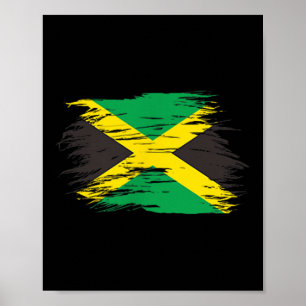 Jamaicaanse vlag Jamaica Souvenir Love Travel Vaca Poster