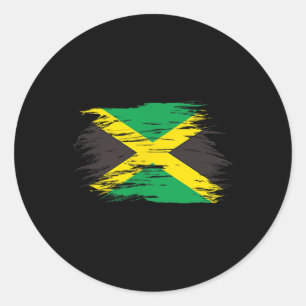 Jamaicaanse vlag Jamaica Souvenir Love Travel Vaca Ronde Sticker