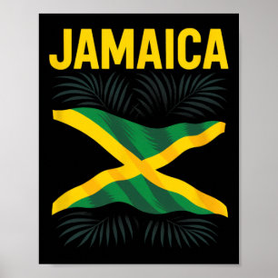Jamaicaanse Vlag Jamaica Souvenir Reis Vakantie Poster