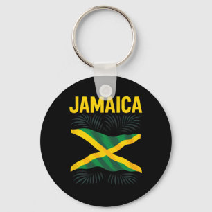 Jamaicaanse Vlag Jamaica Souvenir Reis Vakantie Sleutelhanger