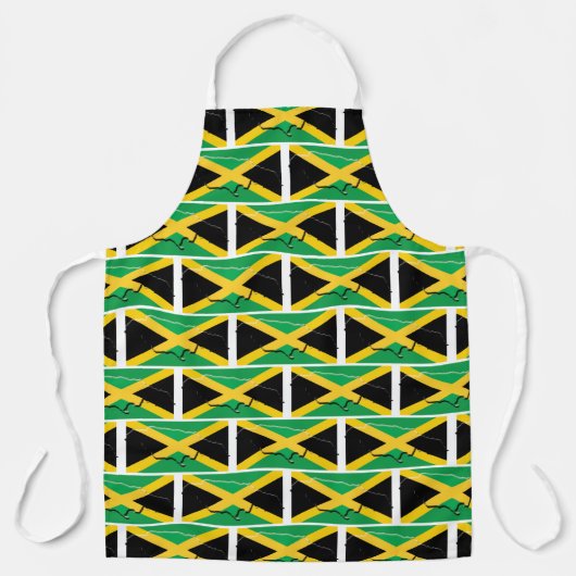 JAMAICAANSE VLAG | Jamaicaanse kaart | Stijlvol pa Schort (Voorkant)