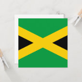 Jamaicaanse vlag kaart (Voorkant / Achterkant in situ)