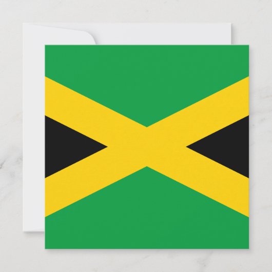 Jamaicaanse vlag kaart (Voorkant)