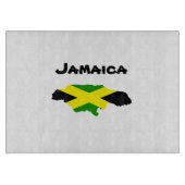 Jamaicaanse vlag kaart gestempeld snijplank (Voorkant)