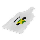 Jamaicaanse vlag kaart gestempeld snijplank (Hoek)