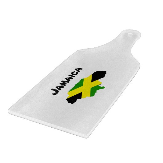Jamaicaanse vlag kaart gestempeld snijplank (Hoek)